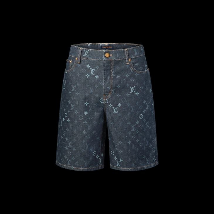 Monogram denim short price
